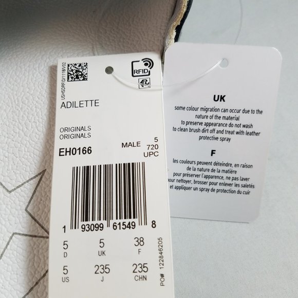 NEW Men's 5 / Women's 6 Adidas Limited Ed. Leather Snake Strap Sandals - Picture 11 of 11